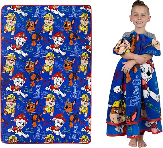 Franco Kids Bedding Super Soft Plush Throw Blanket, 62 in x 90 in, Paw Patrol