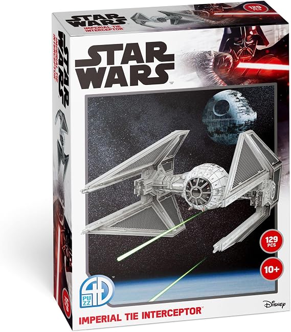4D Cityscape Star Wars 3D Paper Model Kits (Imperial Tie Interceptor)