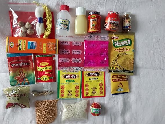 GOOFY TURTLE Poojan Samagri Kit Puja Kit 25 Items Traditional Pooja Essentials.