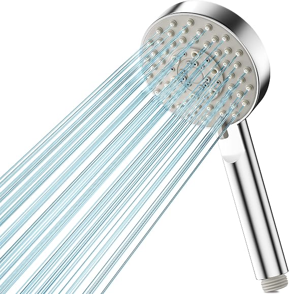 Magichome Shower Head, High Pressure Shower Head with 5 Spray Modes | Turbocharged Design Powerful Shower Heads for Low Water Pressure