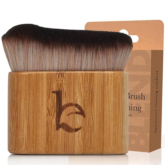 Ultra Soft Self Tanner Brush - Kabuki Brush for Body Foundation & Makeup | Blending Applicator for Tanner, Self Tanning Mitt, Achieves Sunless Streak-Free Fake Tan, Durable & Easy to Clean