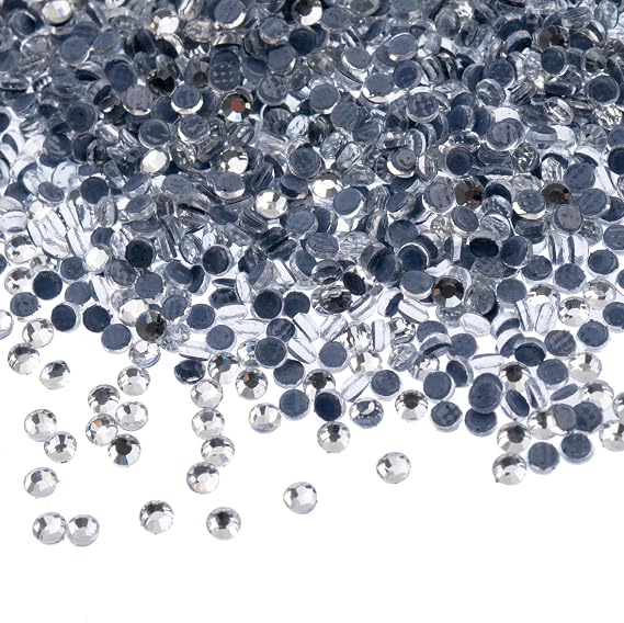 Flat Back Hotfix Rhinestones, ss6 (2mm), Crystal 1440pcs