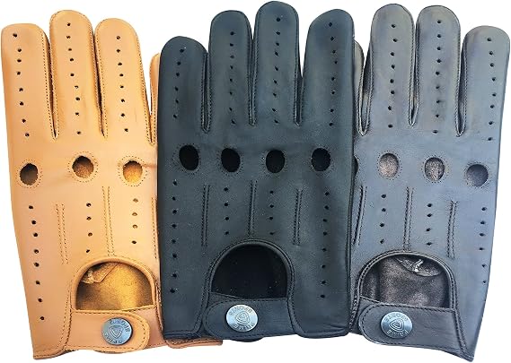 Prime Sports Men's Genuine Soft Leather Driving Gloves 514