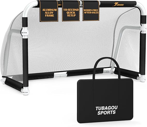 Aluminum Folding Soccer Goal Portable with Carry Bag, 5X3/4X2.5FT