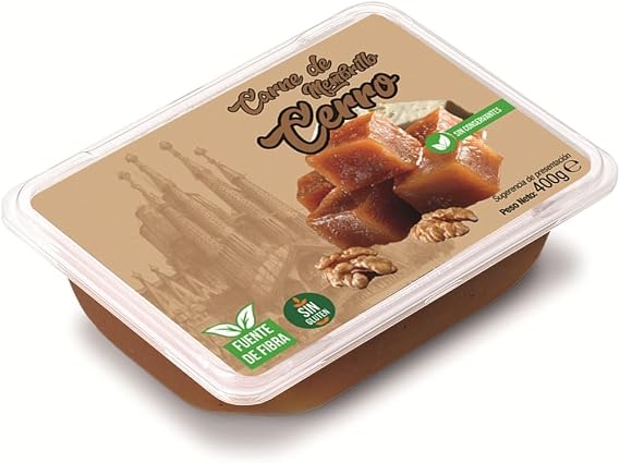 Carne de Membrillo Natural Cerro – Artisanal Spanish Quince Paste, 100% Natural Quince with No Preservatives or Additives - 400g