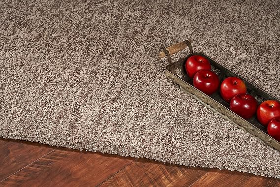 KAS Rugs 1581 Bliss Heather Area Rug, 7-Feet 6-Inch by 9-Feet 6-Inch, Beige