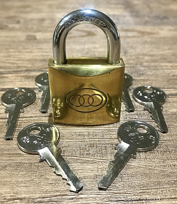 Deluxe Magic ESP Lock/Mental Magic/Correct Key [Brass Padlock]